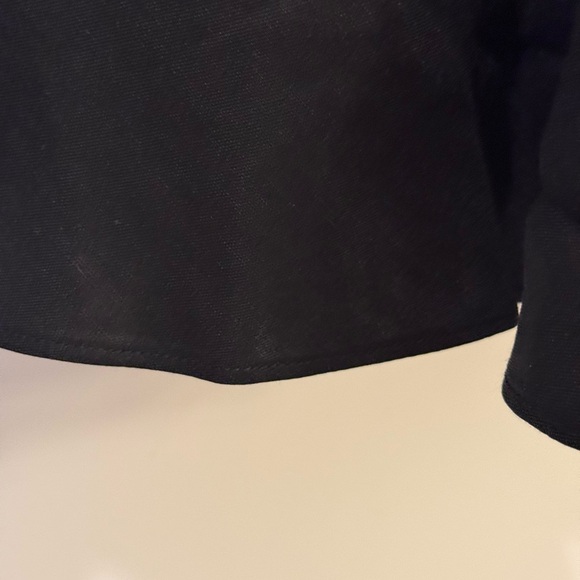 NWT Banana Republic Viscose Linen Blend Black Maxi Dress SZ 10 Purchased 6/1/25 - Picture 3 of 11